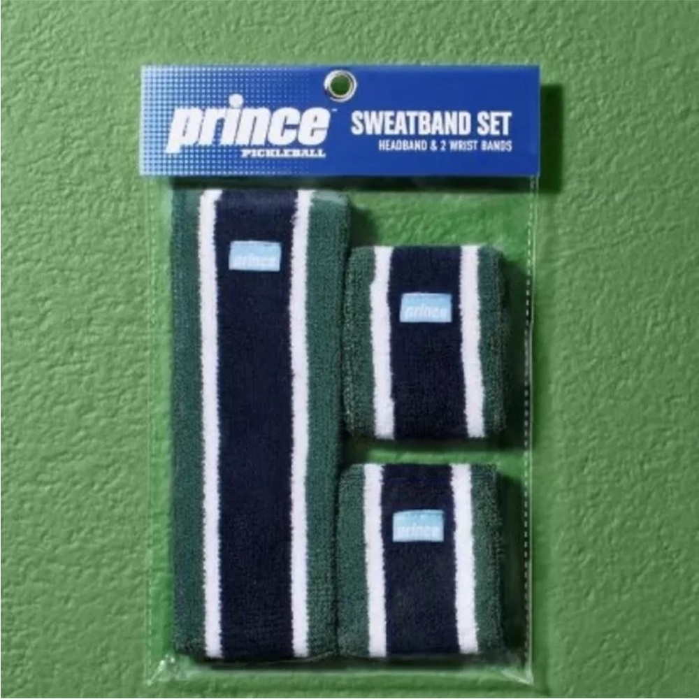 NWT Prince Pickleball Sweatband‎ Set - Green and White